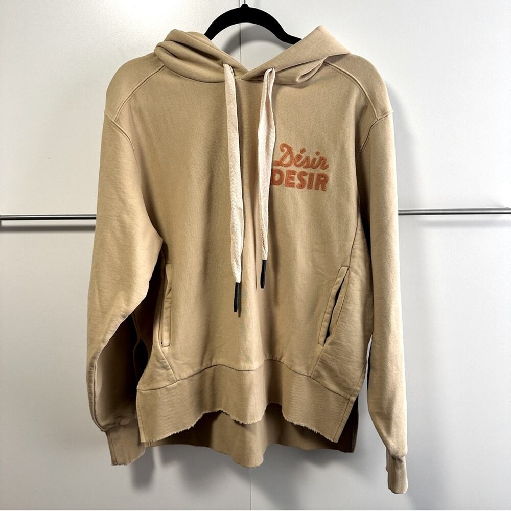 NWT Sandrine RosexFree People Collab Size XS Desir Hoodie Tan Cozy Hip Hop Trend - Picture 2 of 15